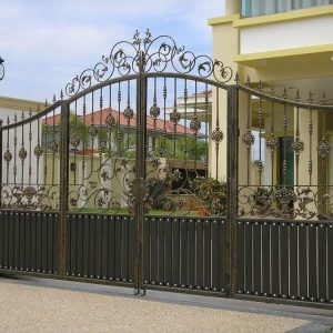 Wrought iron gates