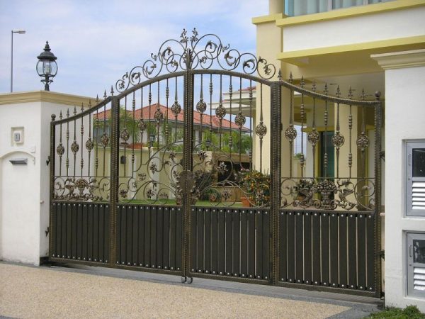 Wrought iron gates