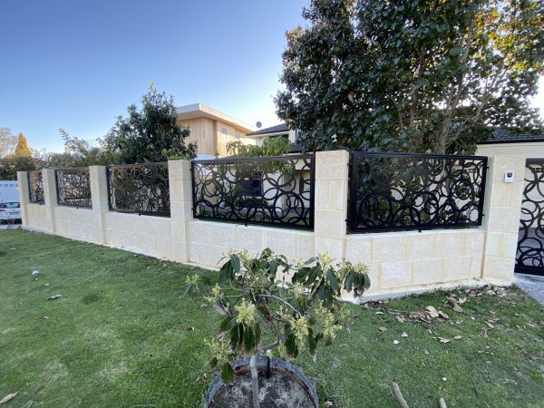 Laser cut fence